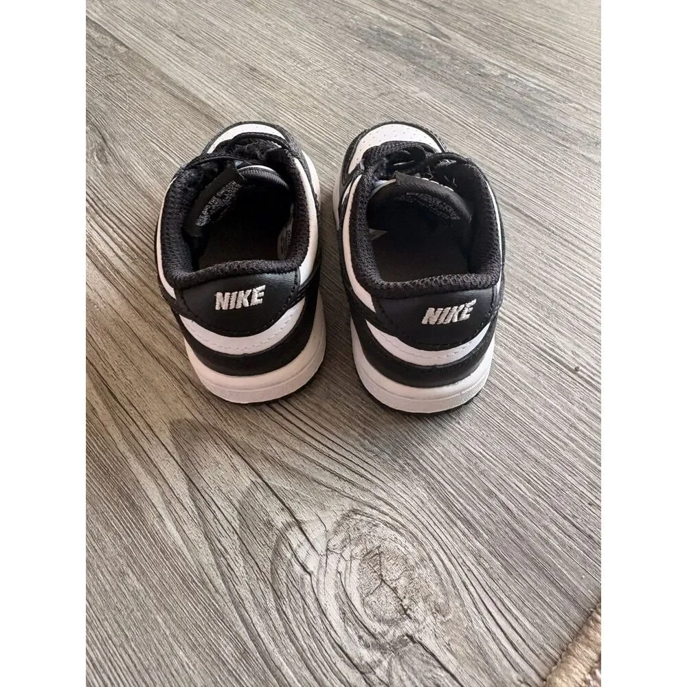 Nike Dunk Low Panda Black White Baby Size 4C